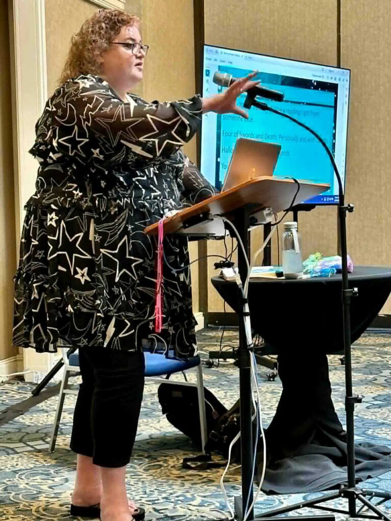 Marion Kirk presenting at StaarCon 2024.